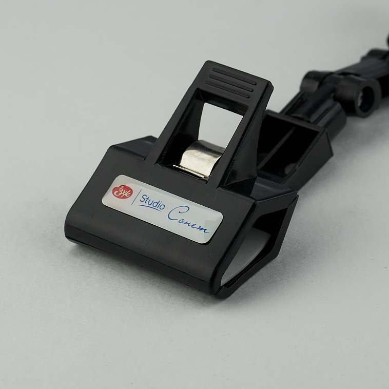 Держатель с зажимом "Сонет", пластик, черный 606x758